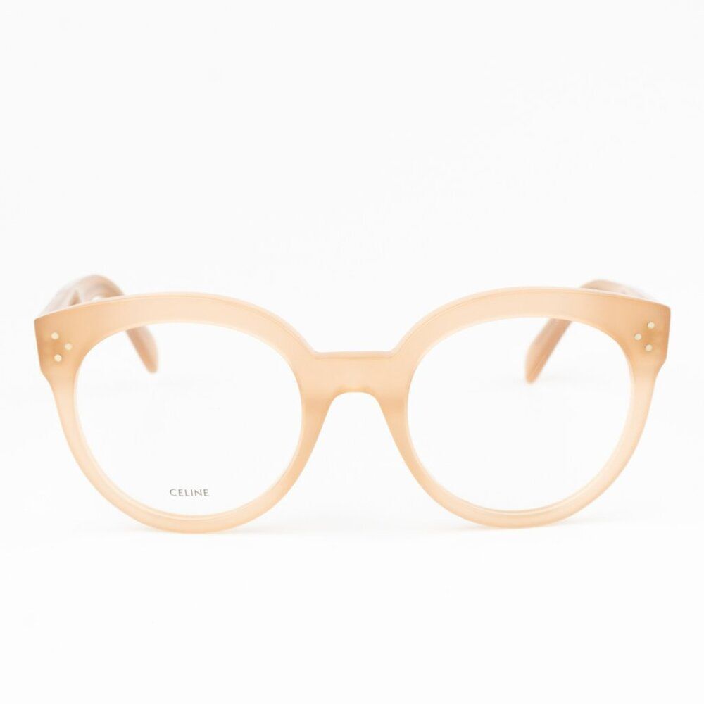 NEW Celine CL50093I 072 Beige Nude Round Women Eyeglasses CL 50093I - Picture 3 of 12